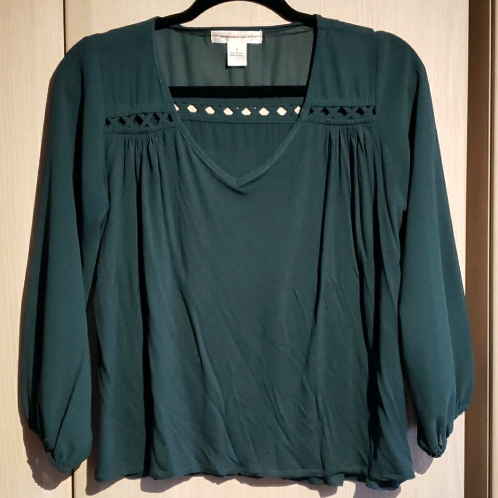 August Silk Flowy Blouse